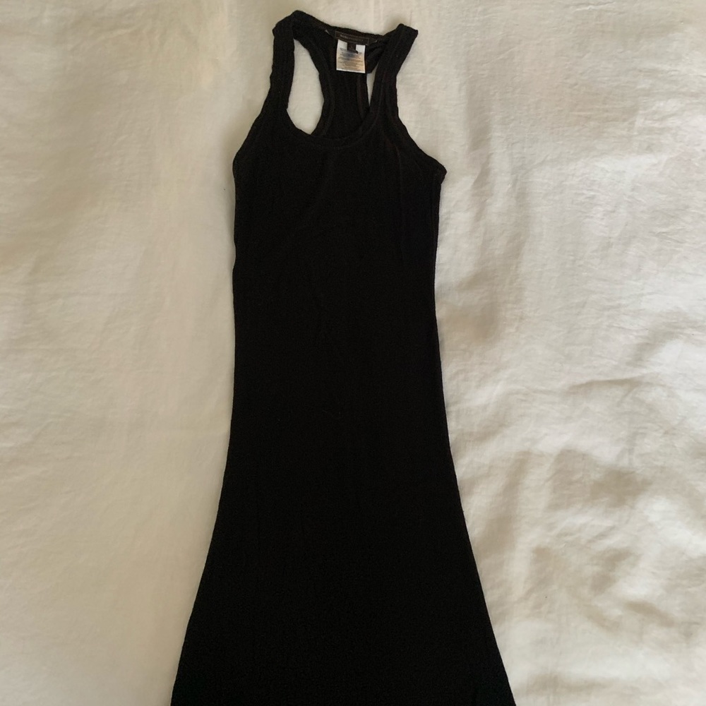 BCBG ribbed stretch cotton Razorback dress